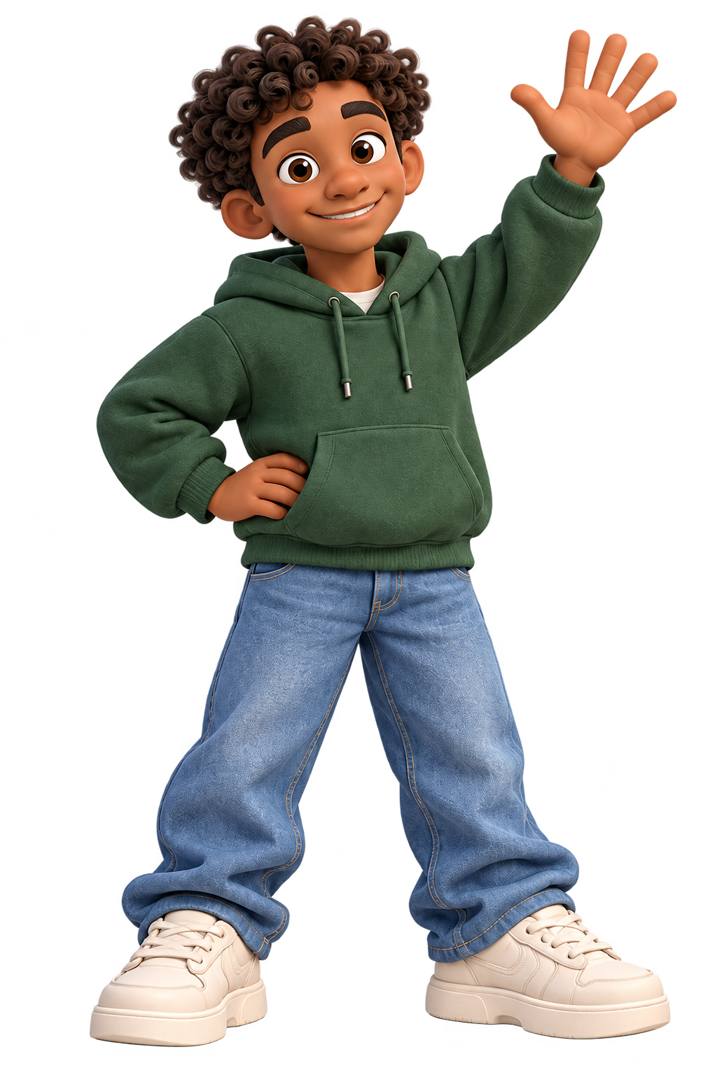 InterStock character waving